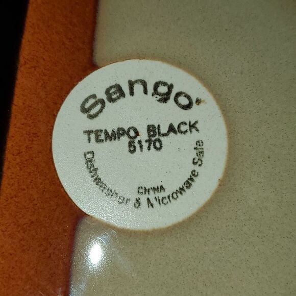 Sango Tempo Black Salad Plate 8" - Picture 3 of 3